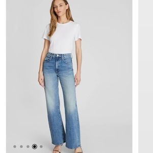 Mother The Lasso Sneak Wide Leg Denim BNWT